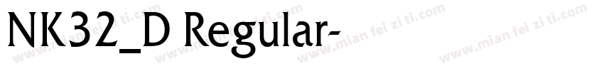 NK32_D Regular字体转换